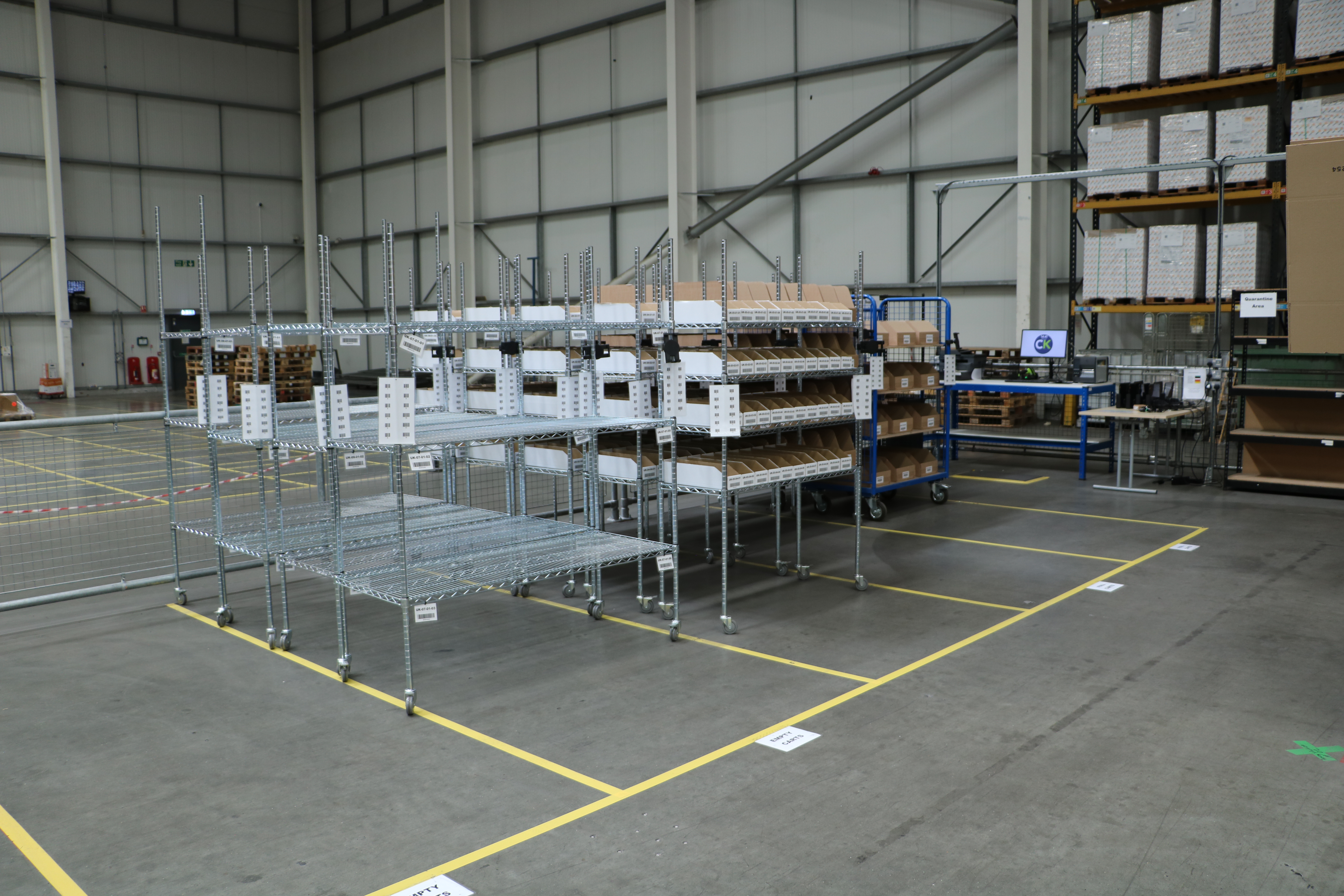 Supplement fulfilment with lot tracking and compliance in bonded warehouse